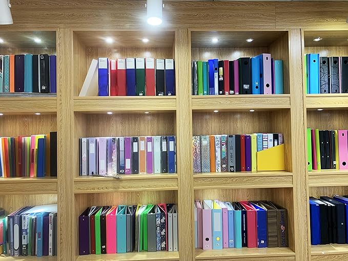 4 Pack 1.5 Inch 3 Ring Binder with Pockets - Extra Durable Round Ring Binders for 8.5" x 11" Paper, PVC-Free， School & Office Supplies, Assorted Colors