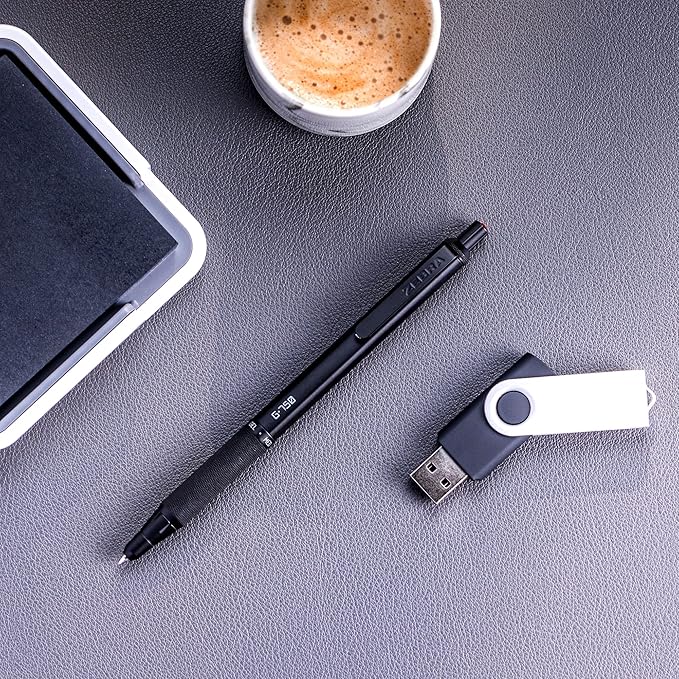 Zebra Pen G-750 and M-701 Retractable Gel Pen/Pencil Gift Set, Premium Metal Barrel, Medium/Fine Point, 0.7mm, 2-Pack (10512)