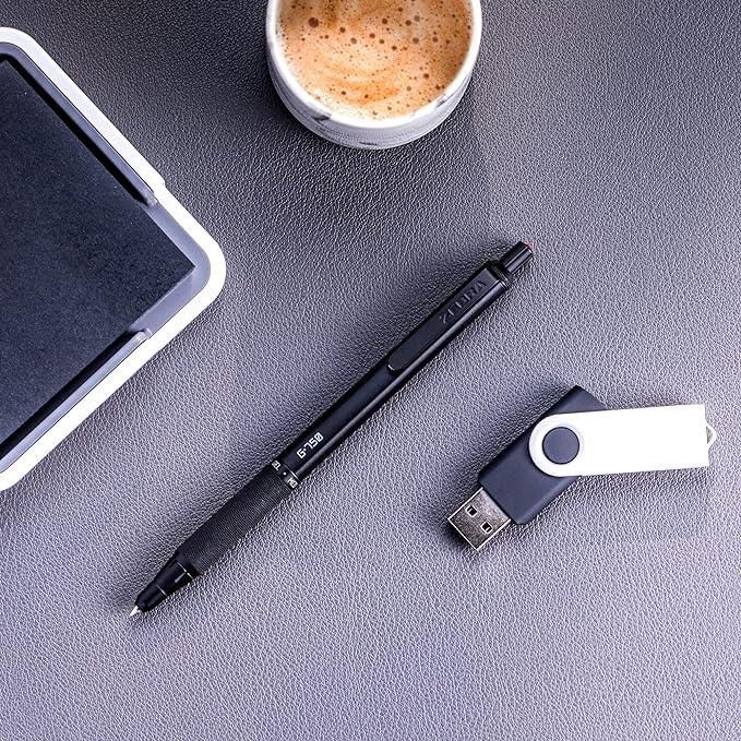 Zebra Pen Premium Writing Gift Set 3-Pack, Black Ink, Medium/Fine Point, Includes G-750 Gel Pen, F-701 Ballpoint Pen, and M-701 Mechanical Pencil, Metal Barrels, Refillable (10513)