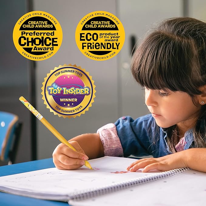 Colored Smencils (2 Pack) - Patented Gourmet Scented Colored Pencils made from Recycled Newspapers, 10 Count, Gifts for Kids, School Supplies, Classroom Rewards