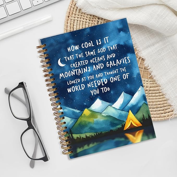 YOU FOUND ME Bible Journal, A5 Spiral Christian Bible Journal Notebook, How Cool Is It That the Same God, Inspirational Bible Verse Gift for Women Men Birthday Christmas