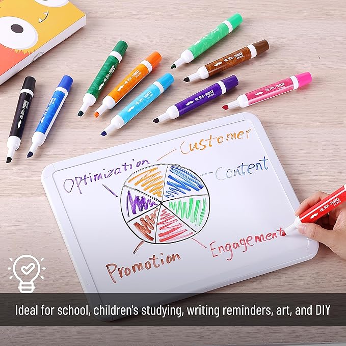 Mr. Pen- Dry Erase Markers Chisel Tip, Low Odor Chisel Tip, 16 Pack, Assorted Colors, White Board Markers Dry Erase Pens