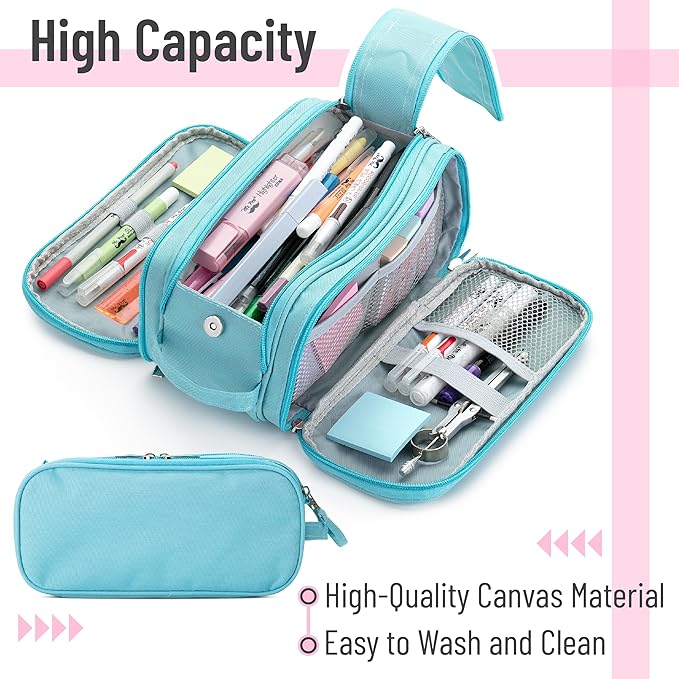 Mr. Pen - Large Capacity Pencil Case - Big Pencil Pouch - Pen Bag