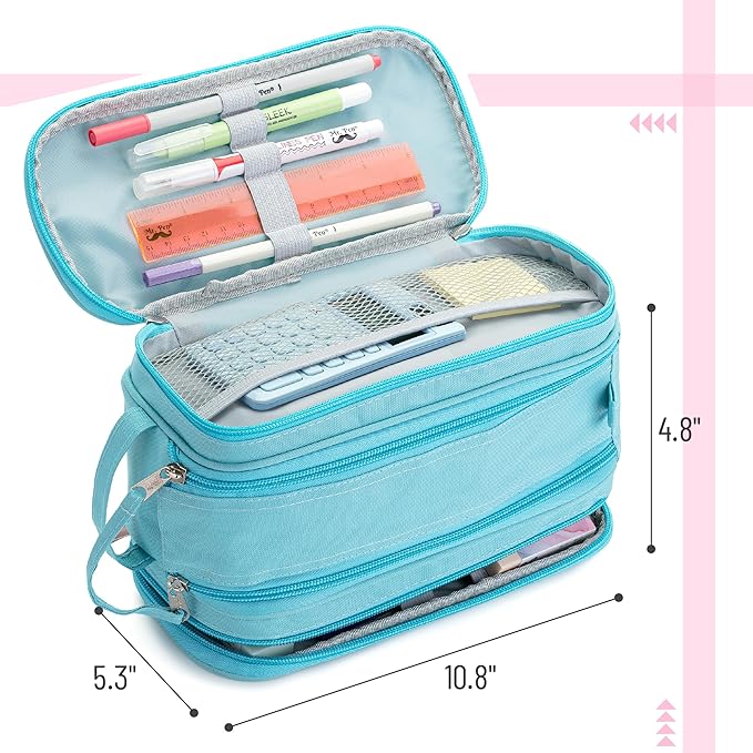 Mr. Pen - Large Capacity Pencil Case - Big Pencil Pouch - Pen Bag