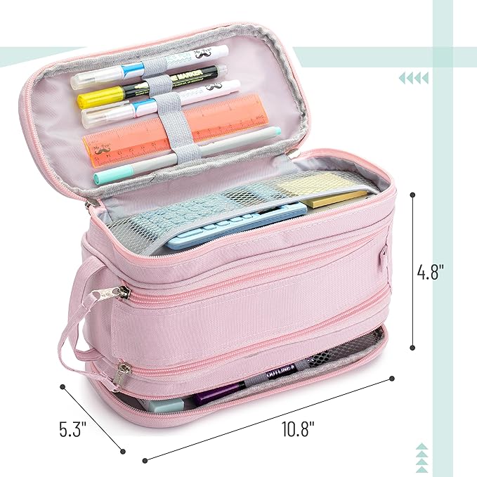 Mr. Pen- Large Capacity Pencil Case, Big Capacity Pencil Case, Big Pencil Pouch, Pen Pouch, Pen Bag