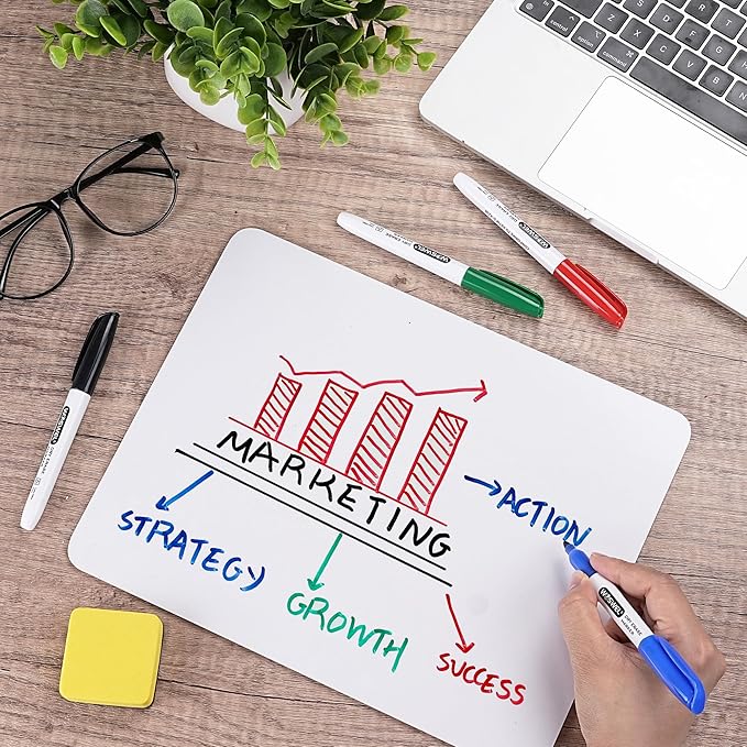 Dry Erase Markers Bulk, 76 Pack Black Fine Tip Whiteboard Markers, Fine Point, Low Odor Dry Erase Markers for School Office Home, Non-Toxic Easy Clean