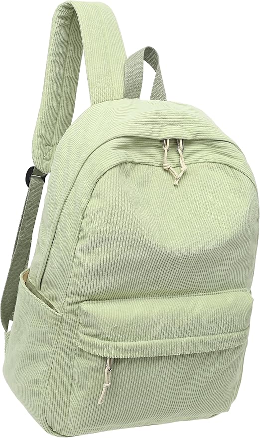 School Backpack for Teens Large Corduroy Bookbag Lightweight 15.6 inch Laptop Bag for Girls Women Casual High School College