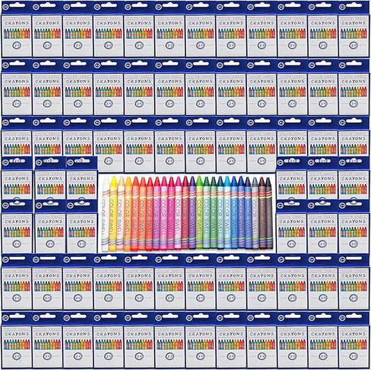 Color Swell Bulk Crayon Packs - 72 Boxes of 24 Vibrant Colored Crayons of Teacher Quality Durable Bulk Crayons for Classroom and Homen(case pack)